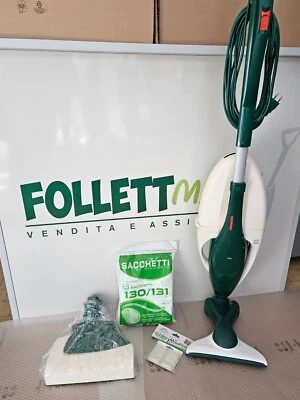 FOLLETTO VK 131+ SPAZZOLA Snodabile BATTITAPPETO EB351 + SACCHETTI GR 24 MESI  - Immagine 1 di 2