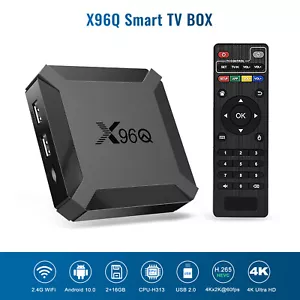X96Q TV BOX Android10.0 H313 2GB 16GB 4k HD 2.4G WIFI Smart Media Player NEW USB - Bild 1 von 11