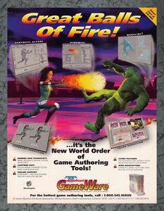 Wavefront GameWare Software Release PC Druck Anzeige Vintage Art B 1994 - Bild 1 von 1