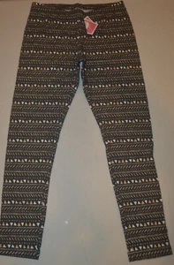 Girl's Circo Gray & Bronze Geo Print Pull On Leggings Pants Sz 7/8, 10-12, 18 - Picture 1 of 3