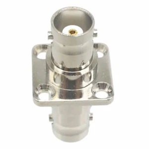 BNC Female to BNC Female Jack Flange panel RF Coaxial Adapter Connector - Picture 1 of 4
