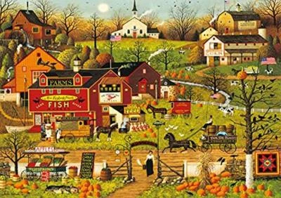 - Charles Wysocki - Blackbirds Roost at Mill Creek - 500 Piece Jigsaw Puzzle  - Image 1 of 4