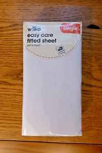 Wilko Easy Care Fitted Sheet Single