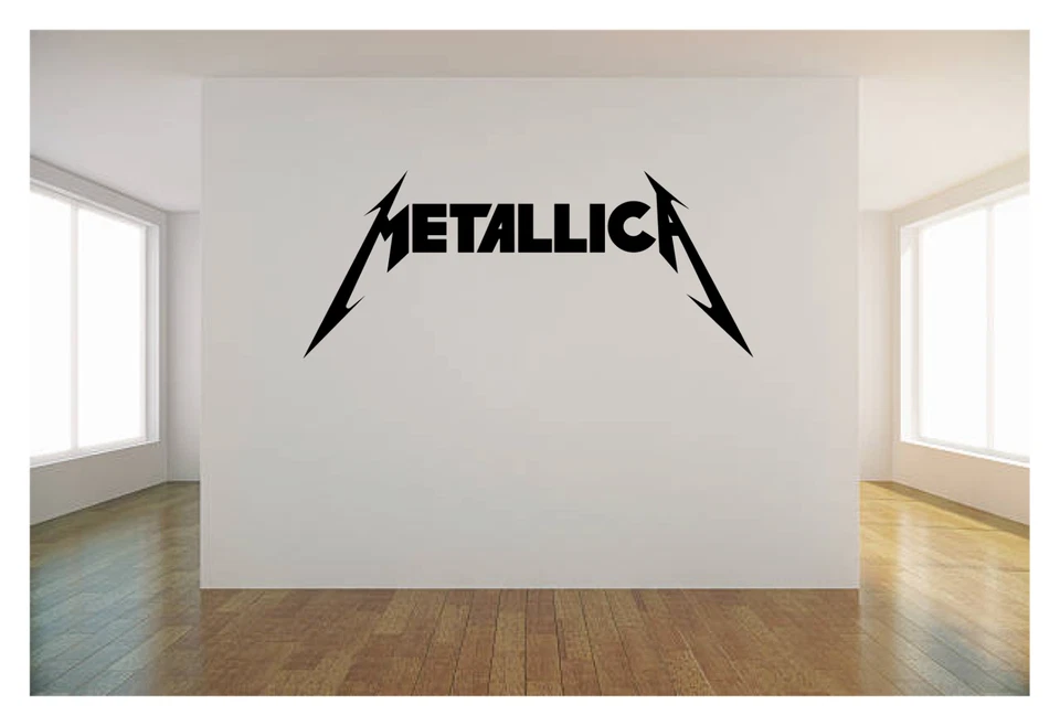 METALLICA LOGO 36" Vinyl wall art sticker music decal heavy metal rock band  - Image 1 of 3