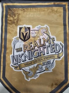 Vegas Golden Knights The Realm Is Uknighted 10/5/23 Juego de banner de pretemporada #4 - Imagen 1 de 2