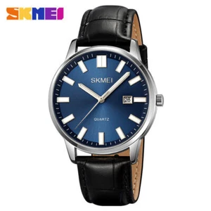 SKMEI Watch Men Brand Fashion Blue Wristwatch Male Business Calendar Date Watch - Bild 1 von 22