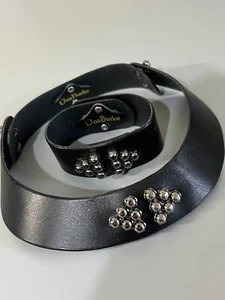 UNA BURKE leather bracelet and choker - Picture 1 of 5