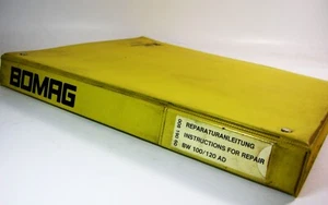 Manual de reparación de servicio de taller de rodillos en tándem compactador BOMAG BW100 AD BW120 AD - Imagen 1 de 4