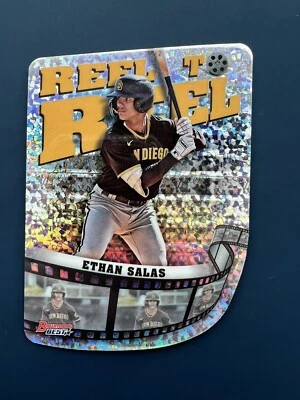 ETHAN SALAS 2023 BOWMAN'S BEST REEL TO REEL DIE-CUT MINI DIAMOND REFRACTOR RC SP - Image 1 of 2