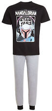 Mens Mandalorian Pyjamas Boba Fett Pjs Teens T-Shirt + Loungepants Star Wars Set