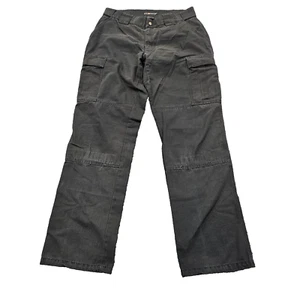 5.11 Tactical Pants womens size 10 Long Ripstop Cargo Black Pockets durable - Picture 1 of 19