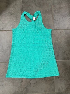 Total Girl Cover Up Girls Size 16 Jade Green Great Accents/raceback - Picture 1 of 6