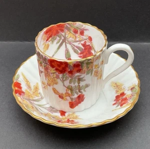 Antique Copelands porcelain Demi -Tasse Cup & Saucer for T Goode & Co A/F - Picture 1 of 12