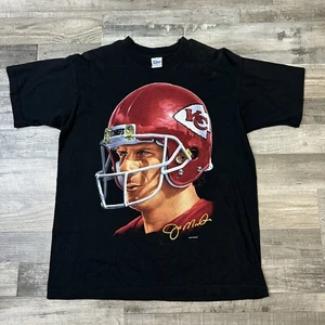 Vintage Salem Joe Montana Helmet T Shirt Kansas City Chiefs Size Large - Picture 1 of 7
