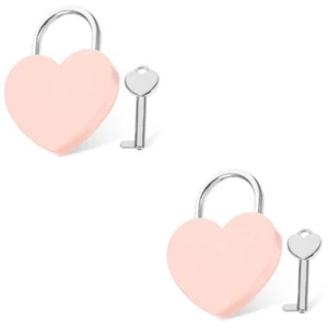 Set of 2 Herzschloss Liebhaber Reisen Schlösser Für Rucksäcke Kofferschlösser - Bild 1 von 12