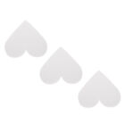 3Pcs White Heart Foam Cake Set for DIY Display Decorations - 6Inch