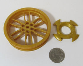 Lego Ninjago Ninjacopter Replacement GOLD Wheel Center Piece 70724