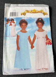 1997 It's Enchanting Butterick Pattern 4835 Children's Dress Sz 2-3-4 UNCUT - Picture 1 of 6