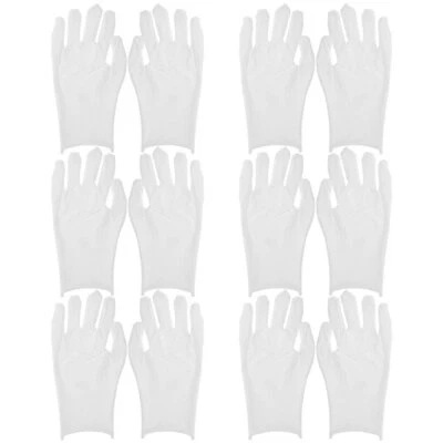  6 Pairs Gants De Coton Travail Homme Manipulation Pièces Monnaie En - Image 1 of 4