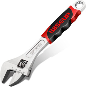New ListingProfessional Adjustable Wrench 10 Inch Cr-V Forged Industrial Grade Hand Tools W