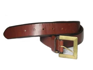 Vintage Old Navy brauner italienischer Ledergürtel Herren Größe 34 - Bild 1 von 2