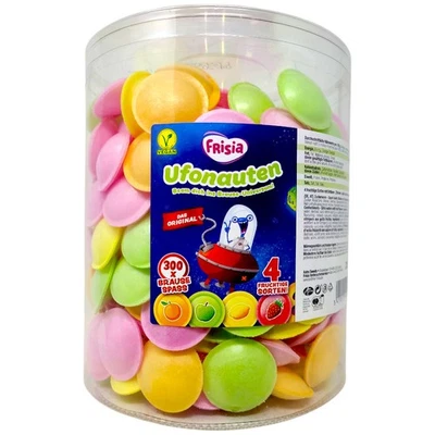 Frisia Ufonauten 300 Brause Ufos Esspapier Oblaten sauer 375g (42,64 EUR/kg) - Bild 1 von 2