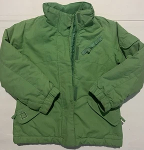 L.L. Bean Kids Girls Green Puffer Winter Jacket Thinsulate Insulation - Picture 1 of 10