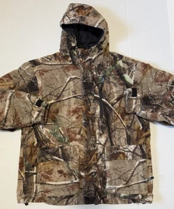 TEAM REALTREE - Men's Vintage Sherpa Fleece Zip Hood Camo Hunting Jacket - Large - Picture 1 of 8