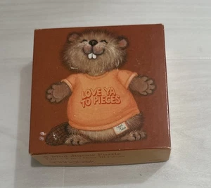 Springbok Love Ya to Pieces Shirt Tales Beaver Mini Puzzle Hallmark Complete Vtg - Picture 1 of 5