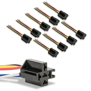 True Mods 10 Pack - Bosch Style 12V DC 5-PIN SPDT Interlocking Relay Socket H... - Picture 1 of 7