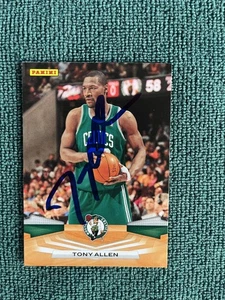 2009-10 Panini Tony Allen #11 autografo firmato a mano - Foto 1 di 3