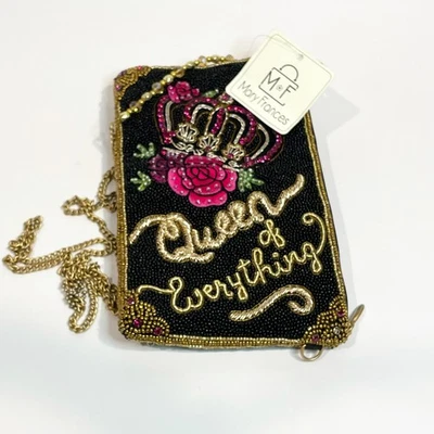Bolso Bandolera para Teléfono Mary Frances Queen Of Everything Con Cuentas Nuevo con Etiquetas Foto 1 de 4