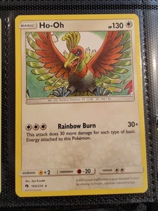 Pokemon Juego de Cartas Coleccionables Trueno Perdido - Ho-oh - 160/214 - Raro - Casi Como Nuevo  - Imagen 1 de 3