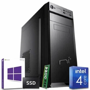 Pc desktop Windows 10 con licenza Intel quad core 8gb ram DDR4 ssd 240gb WiFi - Foto 1 di 5