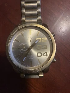 Diesel Double Down DZ-4268 Chronograph Gold-tone Men's Watch, 52mm - Picture 1 of 8