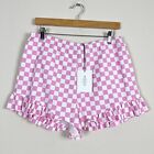 Roseanna Rod Damirod Shorts Checkered Pink Size 40