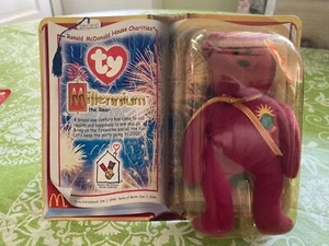TY McDonalds Teenie BEANIE BABY MILLENNIUM der Bär 2000...NEU - Bild 1 von 2