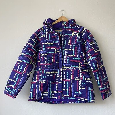 Columbia Omni Shield Winter Jacket Girls XL 18 Hooded Insulated Purple Ski - Image 1 of 4
