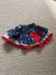 NWOT Patriotic Red White Blue Baby Tutu Skirt 6-9 months - Picture 1 of 2