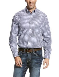Ariat Fitted Pacquin Long Sleeve Shirt Mens Size L 100% Cotton (NEW) Sold Out - Picture 1 of 10