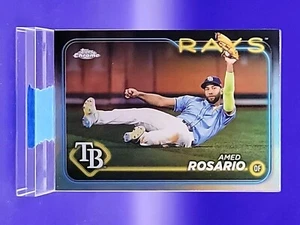 Amed Rosario 2024 Topps Chrome Update Refractor SP 🔥 Rays - Picture 1 of 2