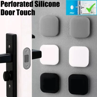 1/4Stk Silikon Tür Stop Wand Schutz Türgriff Stumm Tür Stopper Anti-Crash Pad DE - Bild 1 von 4