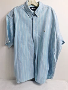 F7 - Polo Ralph Lauren Men's 100% Cotton Blaide Blue w/ White Stripe XL - Picture 1 of 4