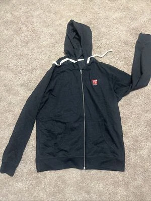 Moletom com capuz cinza Chick Fil A com zíper tamanho GRANDE - Imagem 1 de 4