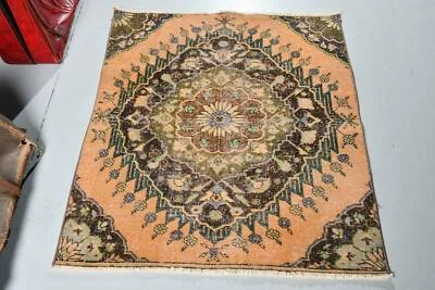 Vintage Rugs, Anatolian Rugs, Turkish Rug, 3.2x3.7 ft Small Rugs, Oriental Rug - Image 1 of 4
