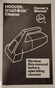 Hoover Handheld Electric, Brush Vac Owners manual '85 Vtg complete ur collection - Picture 1 of 10