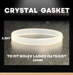 Crystal Gasket To Fit Rolex Ladies Datejust 6917 6916 69173 69174 2.5 Height - Picture 1 of 3