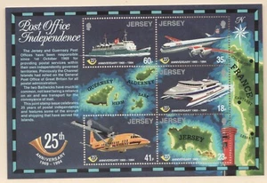 1994 Jersey Sc# 689a s/s Post Office Independence, transportation & map - MNH - Picture 1 of 1