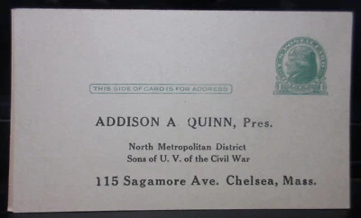 Old 1¢ USA Post Card "Thomas Jefferson" - USED but NOT POSTED - Image 1 of 2