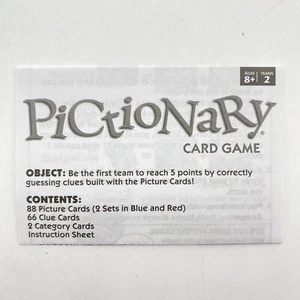 Pictionary Card Game 2009 Mattel Instructions Manual Rules Replacement Part - Picture 1 of 1
